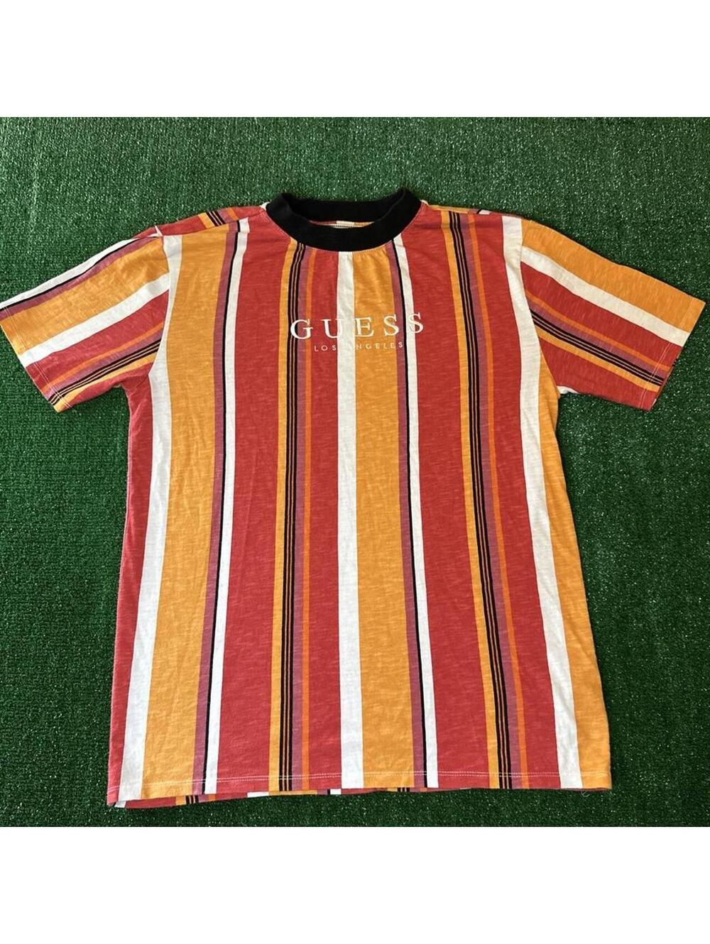 Guess originals Striped T-shirt heavyweight y2k style